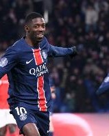 登贝莱连续5场欧冠比赛参与进球，职业生涯首次做到这一点